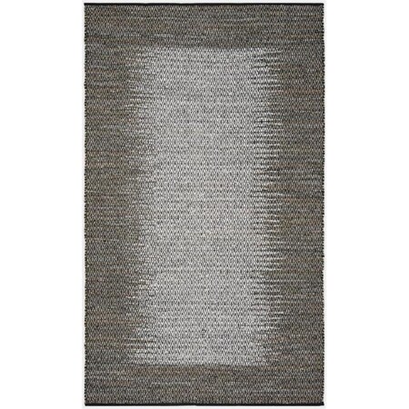 Safavieh 5 x 8 ft. Vintage Leather Hand Woven Rug Light Grey & Grey - Medium Rectangle VTL387A-5